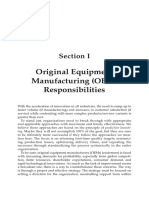 Original Equipment Manufacturing (OEM) Responsibilities: Section I