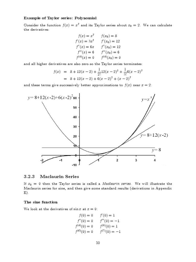 Taylor Series and Maclaurin Series Explained | PDF | Science ...
