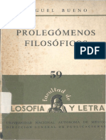 Prolegómenos Filosóficos 