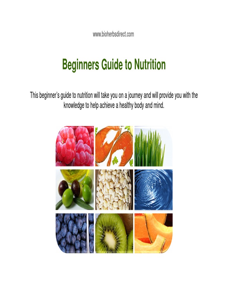 Beginners Guide To Nutrition PDF PDF Nutrition Diet & Nutrition
