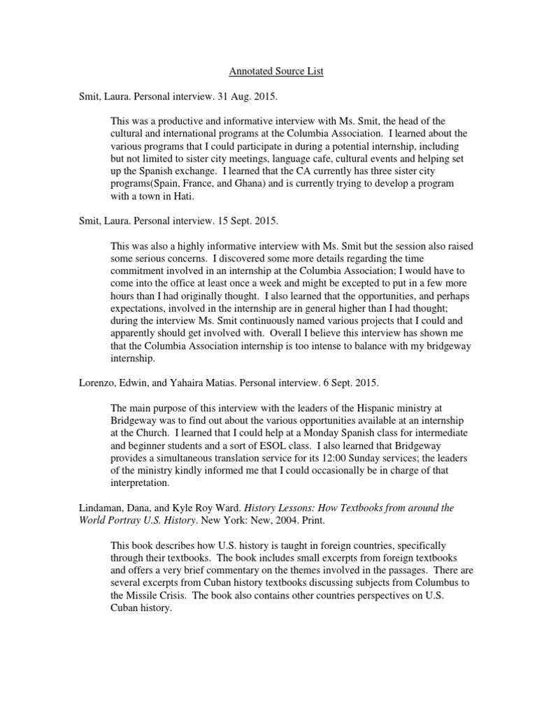 Annotated Source List on Cuba and Internships | PDF | Cuba | Cuban ...
