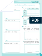 Operaciones Combinadas de Adicion y Sustraccion