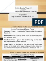 Lesson 4 - PF and Parallel AC Circuits