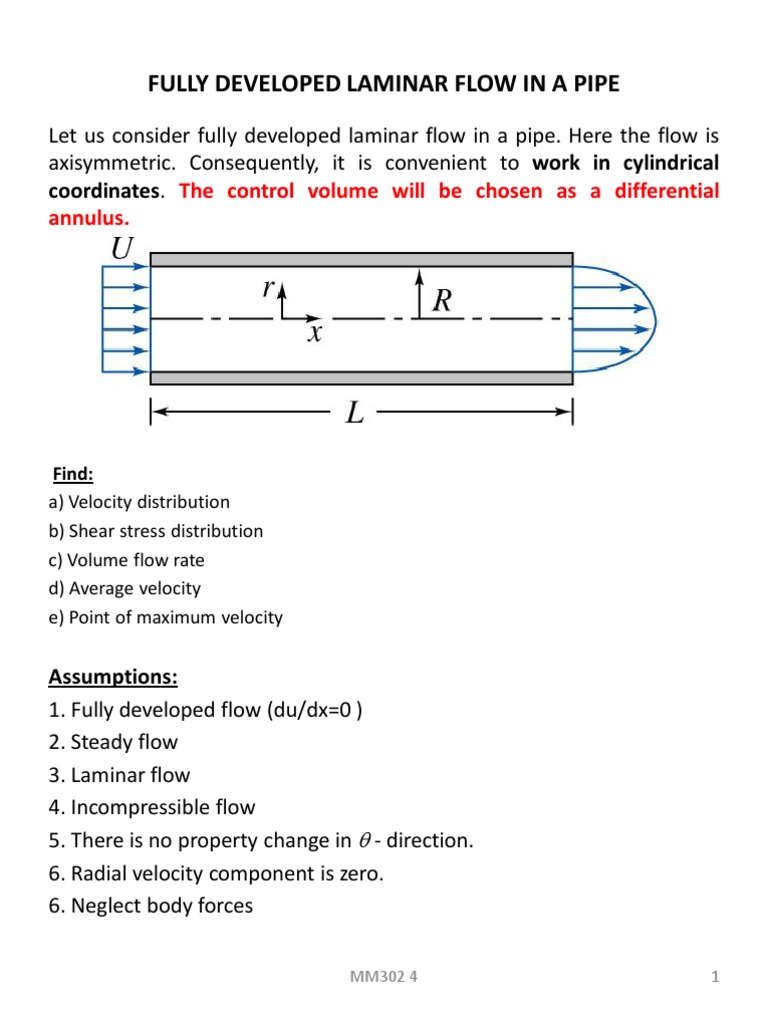 MM302 4 Lecture Note 4 | PDF | Fluid Dynamics | Momentum