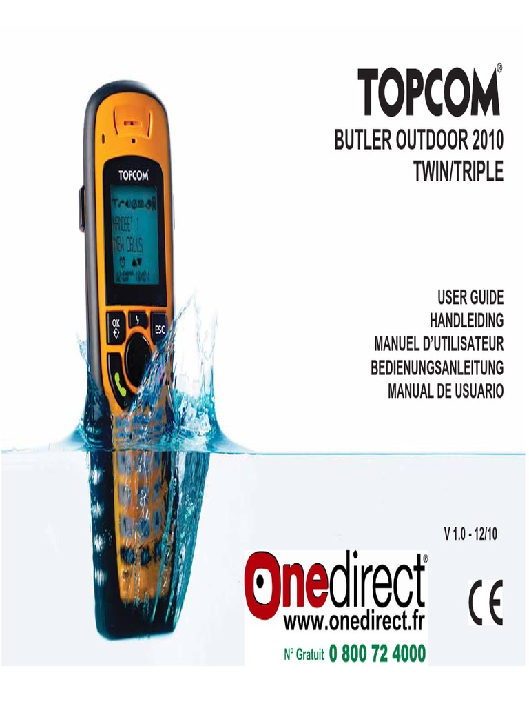 Topcom Outdoor 2010 Manuel Multi | PDF | Electrical Connector | Ac ...