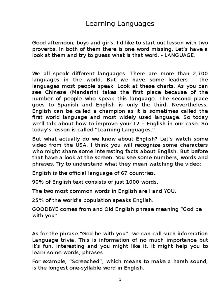 Tips for Learning English Effectively | PDF | Elizabeth I Of England ...