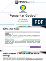 Pengantar Geologi SM-IAGI UB Corner