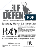 Intro To Self Defense Workshop