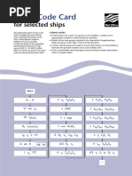 Ships Code Card