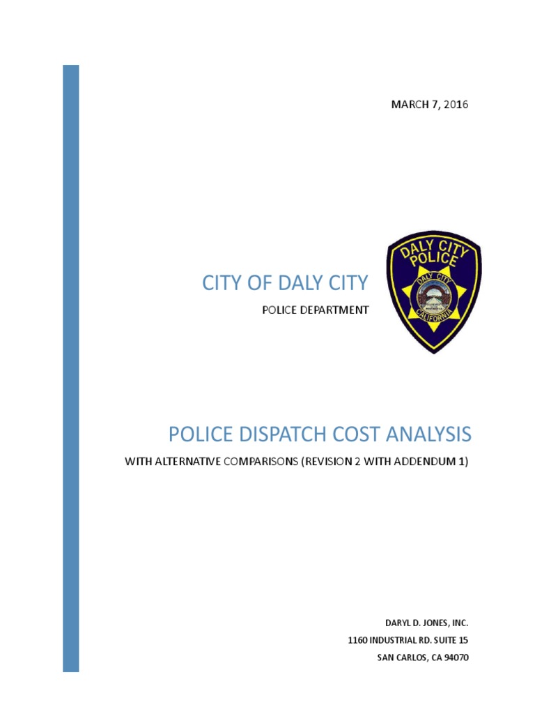 City of Daly City Police Dispatch Cost Analysis (Revision 2) Base