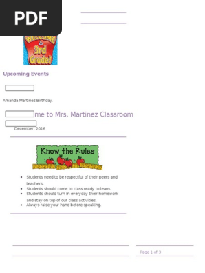 classroom newsletter