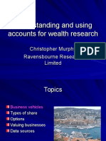 Understanding and Using Company Accounts For Wealth Research