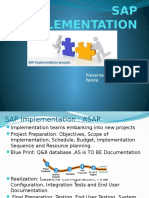 SAP Implementation: Presented By: Gayatri Panda