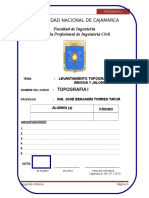 Levantamiento topográfico con wincha