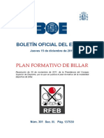 3 Plan Formativo de Billar