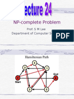 NP-complete Problem: Prof. S M Lee Department of Computer Science