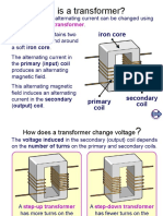 How transformers change AC voltage levels