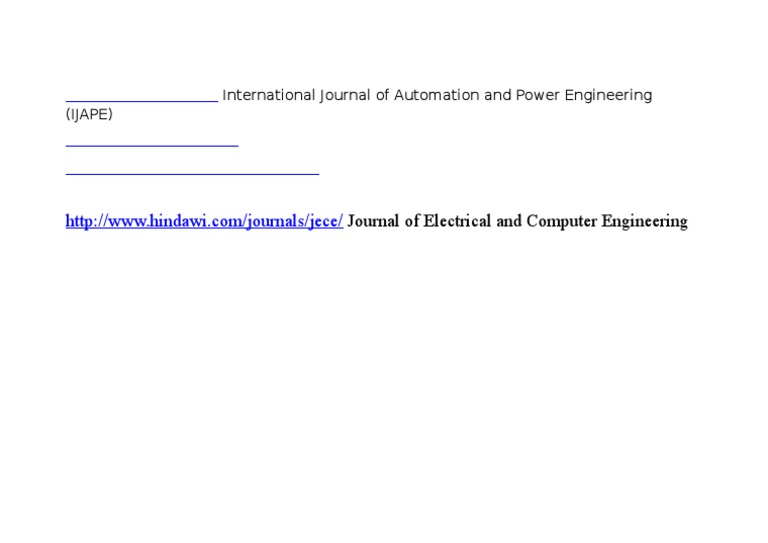Open Access Journals for Engineers | PDF