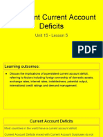 Unit 15 - Lesson 5 - Persistent Current Account Deficits