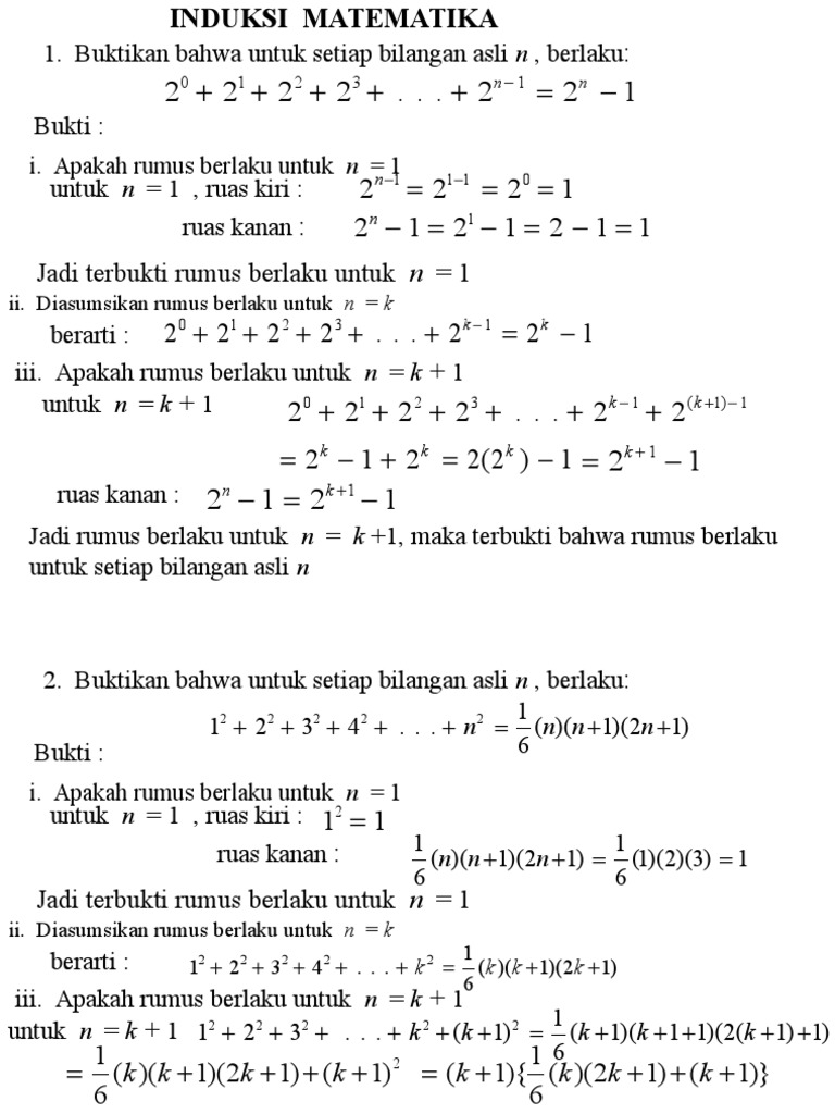 Induksi Matematika