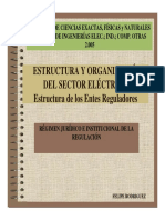 8.Estructura y Organización Del Sector Electrico. Regimen Jurídico e Institucional de La Reg