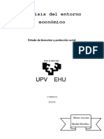 Analisis Del Entorno Economico. Tema Estado de Bienestar y Proteccion Social