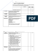 Ecology Portfolio Rubric 09