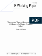 (IMF) The Austrian Theory of Business Cycles - Old Lessons For Modern Economic Policy