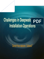 Challenges in Deepwater Subsea Installation Operations