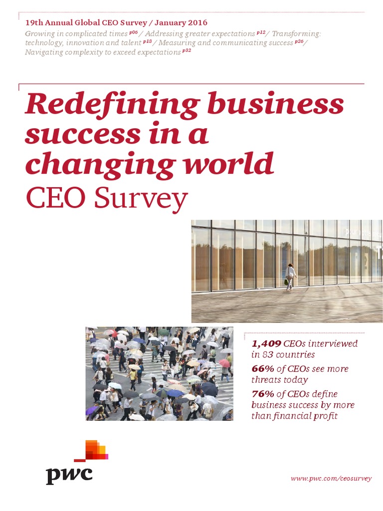 PWC 19th Annual Global Ceo Survey | PDF | Stakeholder (Corporate ...