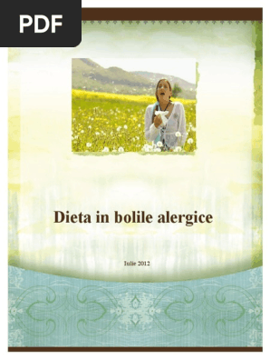 Alimentatia In Boli Alergice