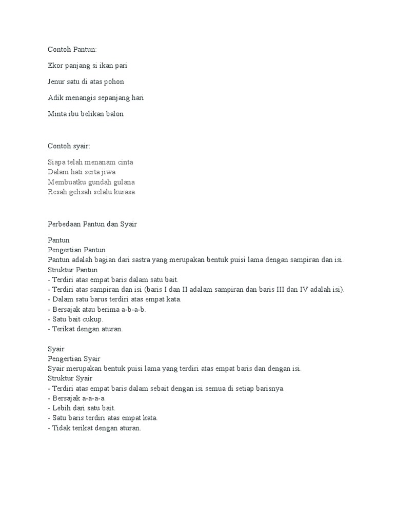 Gratis Unduh Gambar Contoh Pantun Docx Terupdate oleh Cikimm.com
