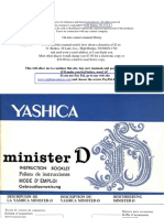 Manual Camara Yashica Minister D