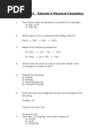 CMF001 Tutorial 4 Physical Chemistry (1)