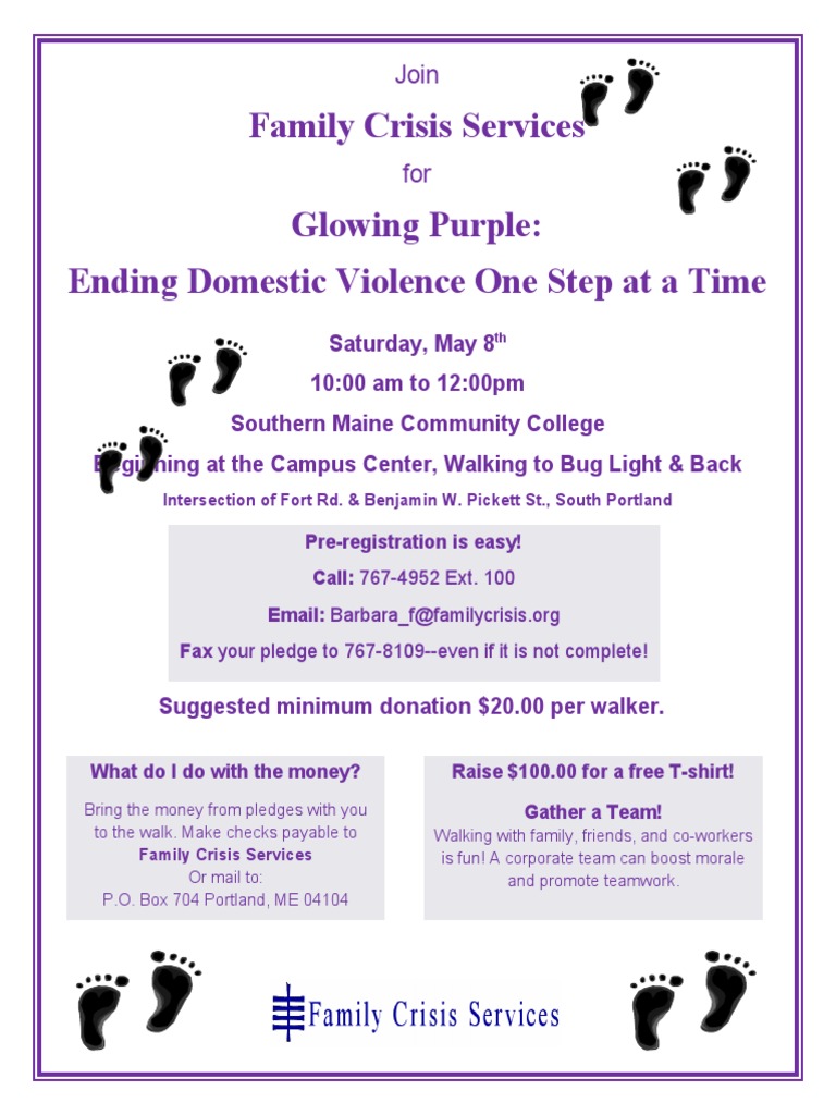 Walk To End Domestic Violence | PDF