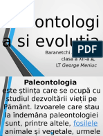 Paleontologia Si Evolutia