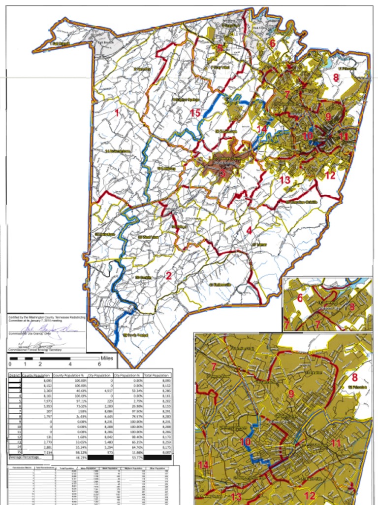 Washington County, TN Commission Districts PDF