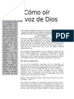 Cómo Oír La Voz de Dios