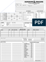 2nd Edition Style Character Record Sheet (Printer Friendly)