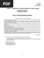 Prova (concurso Fiscal de comércio varejista Sto André)