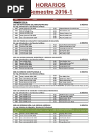HORARIOS DERECHO