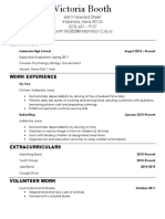 Victoria Booth Resume