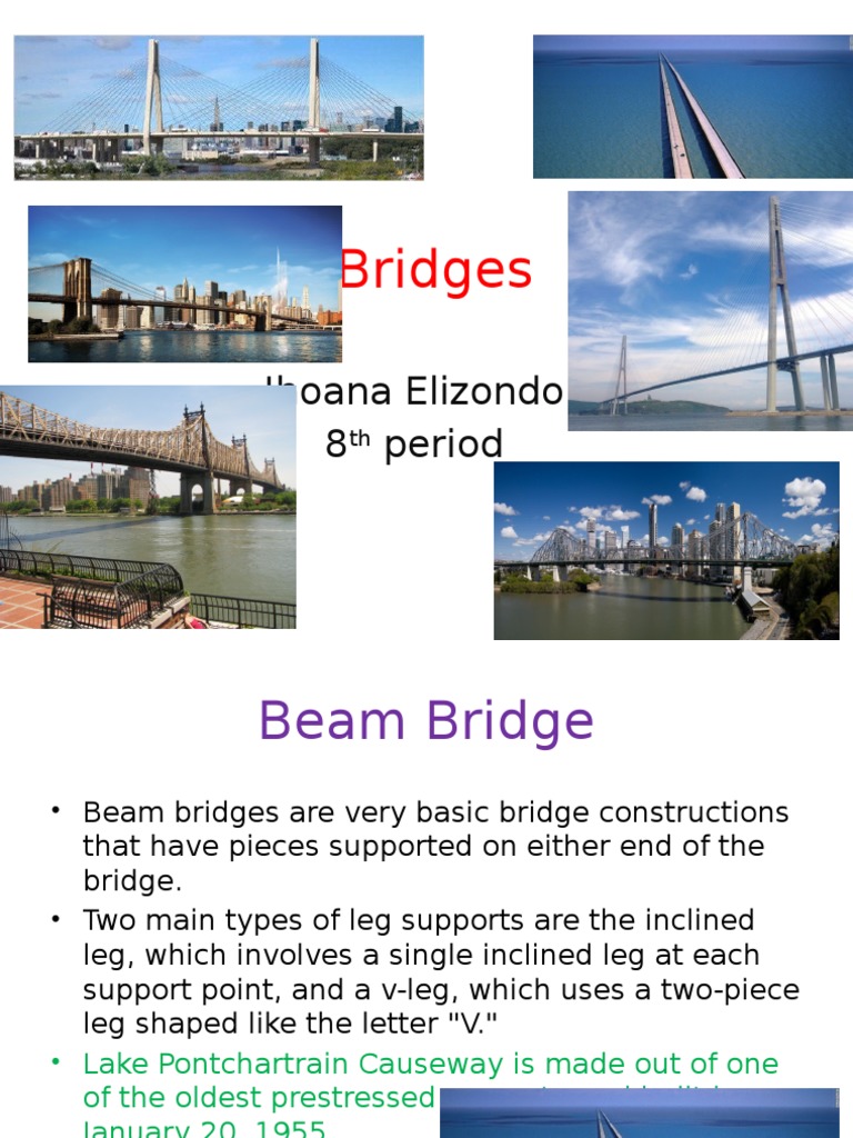 Types of Bridges and Their Features | PDF | Bridge | Prestressed Concrete