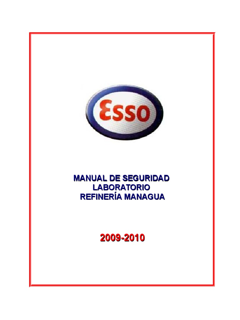 Manual de Seguridad Laboratorio MANREF | PDF | Laboratorios | Agua