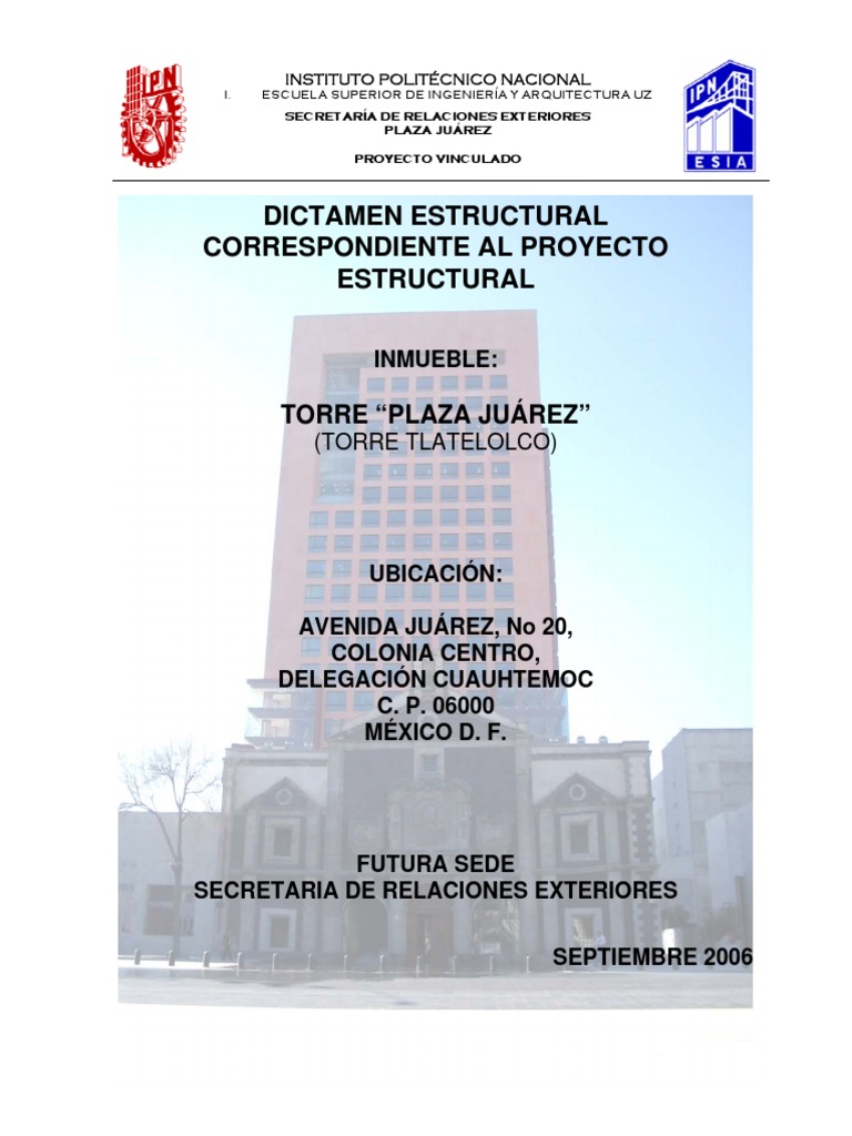Dictamen Estructural Fundación Ingeniería Ciudad De México