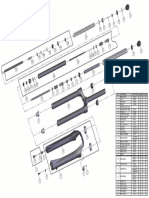 Exploded View of The Suntour Duro DJ E Suspension Fork
