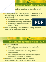 Capital Budgeting for the Levered Firm_lesson8