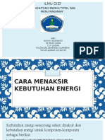 Cara Menaksir Kebutuhan Energi