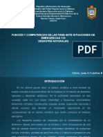 Funcion y Competencias de Las Fanb Ante Emergencias y Desastres