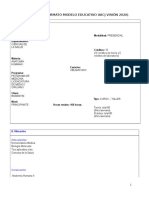 Carta Descriptiva Anatomía Humana I PLAN 14 MAYO 2015